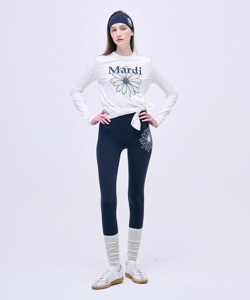 tシャツ AIRLIFT side slit top flowermardi レディース Mardi Mercredi tシャツ AIRLIFT side slit top flowermardi
