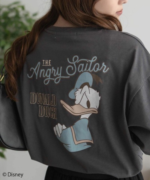 Disney tシャツ キャラクタープリント刺繍Tシャツ レディース