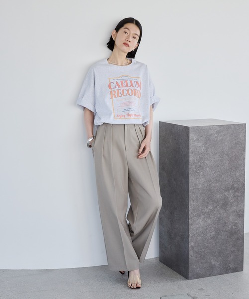 AMERICAN HOLIC スラックス パンツ タックワイドパンツ