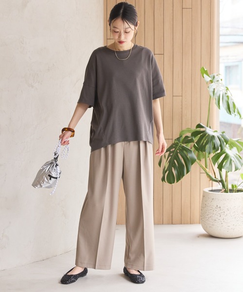AMERICAN HOLIC スラックス パンツ タックワイドパンツ