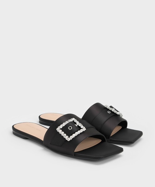 ALDO ★ レザー スクウェアトュ スライドサンダル カジュアル トッズ TOD'S XXW11K0FH50 GOC サンダル GOLDEN CALF レディース