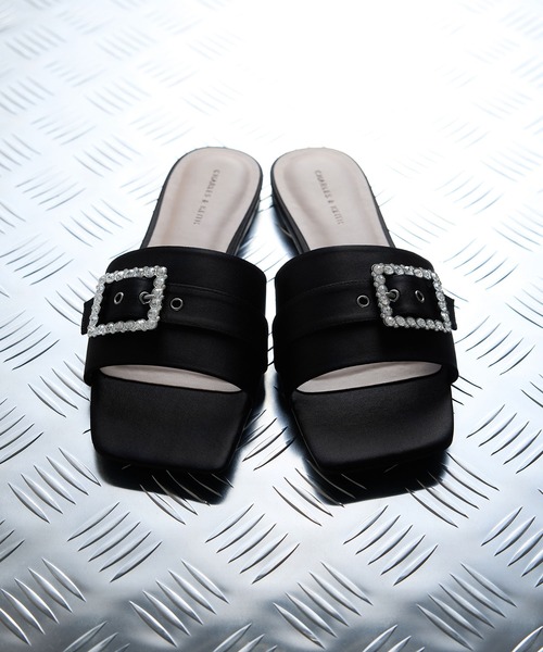 ALDO ★ レザー スクウェアトュ スライドサンダル カジュアル トッズ TOD'S XXW11K0FH50 GOC サンダル GOLDEN CALF レディース