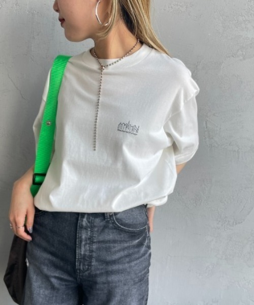 tシャツ 「MANHATTAN PORTAGE/マンハッタンポーテージ」 スカイラインワンポイントロゴ ショートスリーブTシャツ レディース メンズ