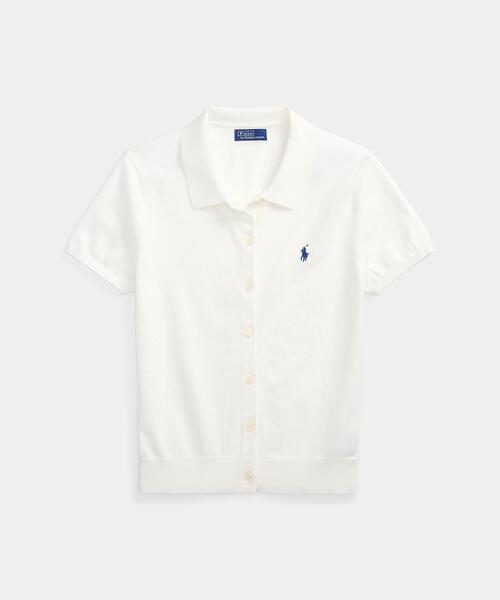 Polo Ralph Lauren ショートスリーブ ボタンド カーディガン POLO RALPH LAUREN カーディガン ショートスリーブ ボタンド