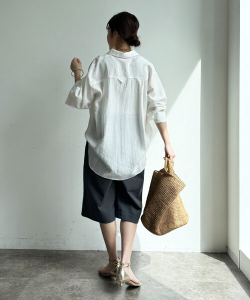 DouDou リネン混ハーフパンツ DouDou パンツ リネン混ハーフパンツ レディース : ZOZOTOWN