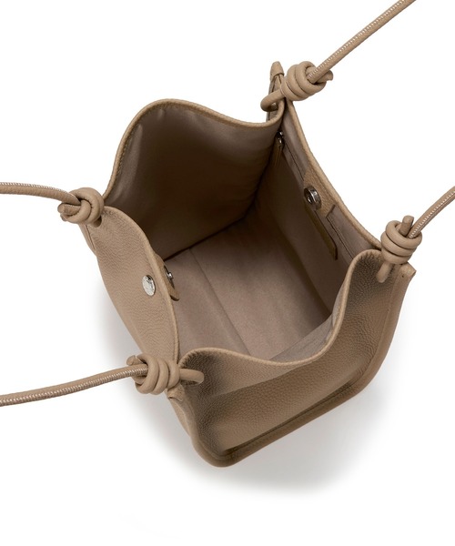 Breath TOPKAPI シュリンクレザー ノットハンドル ショルダーバッグ Breath TOPKAPI】シュリンクレザー ノットハンドル 2way