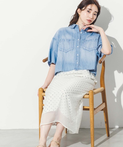 Healthy denim ブラウス シャツ Breezyデニムシャツ