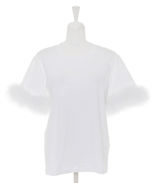 tシャツ 「Narcissus」ファーシンプルTシャツ レディース Narcissus tシャツ 「Narcissus」ファーシンプルTシャツ