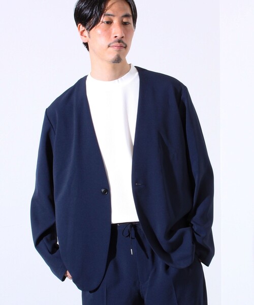 GLOSTER ジャケット ノーカラージャケット 「セットアップ可能