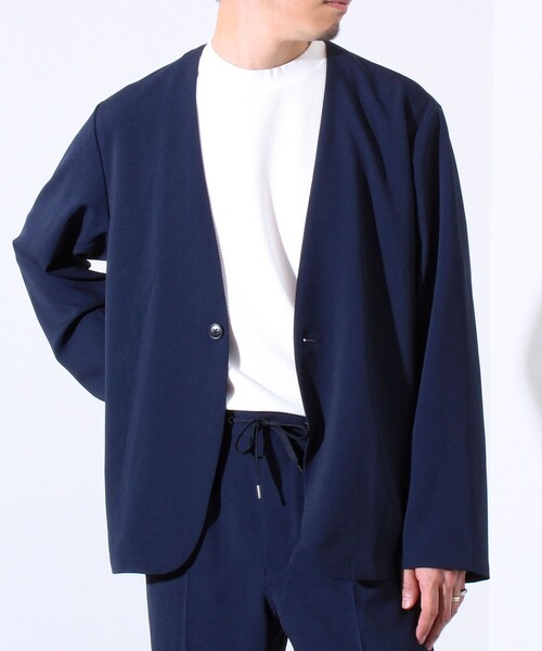 GLOSTER ジャケット ノーカラージャケット 「セットアップ可能