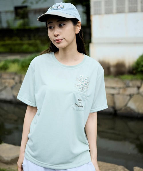 【未使用訳アリ】定価3.9万円 G/FORE レディース 半袖 Tシャツ Foxfire（フォックスファイヤー） tシャツ 半袖 TSポケットブーケT