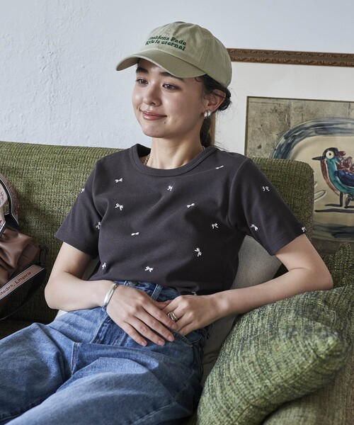 tシャツ 素敵休日コーデバックリボンゆるっとTシャツ レディース 41vyPhP50NL._UF894,1000_QL80_.jpg