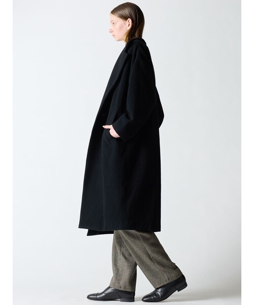 No.702 FILA モーディロイニット꒰*˙꒳˙*꒱の暖かスコート★XL★ mizuiroind（ミズイロインド） コート FREE チャコールグレー