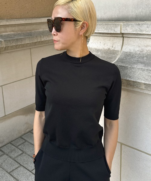 tシャツ エアリーサマーニットトップス「UVカット・マシンウォッシャブル」 レディース