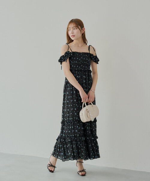 Chico サンダル 「5色展開」リボンデザインヒールサンダル