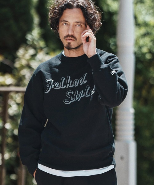 hood モリハルナさん　スウェット モリハルナ hood half zip knit - メルカリ