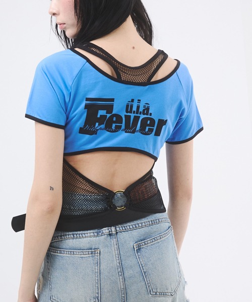 DAIYA（ダイヤ） tシャツ 半袖 メッシュドッキングプリントTシャツ