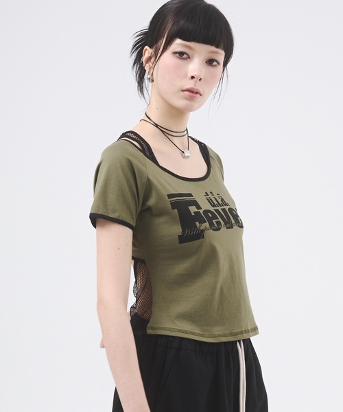 d.i.a 半袖Tシャツ d.i.a. ペイズリー柄 ベアトップ LUXE/R【ラグジュ 