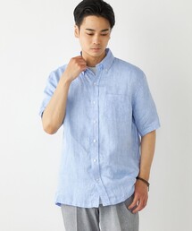 シャツ SHIPS Colors:リネン ボタンダウン ショートスリーブ シャツ メンズ｜ZOZOTOWN Yahoo!店