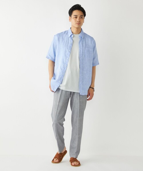 atelier uneplace ショートスリーブリネンシャツ atelier uneplace ショートスリーブリネンシャツ atelier