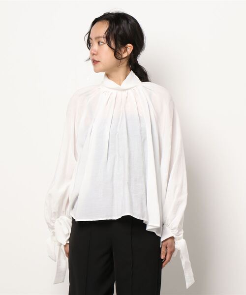 「FRAY I.D」 長袖ブラウス ONE SIZE ホワイト レディース FRAY I.D 「FRAY I.D」 長袖ブラウス FREE ホワイト レディース