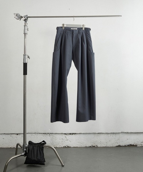 NVRFRGT ウエストバッグ ワイドスラックス NVRFRGT - 【残り一点】3D Twisted Lounge Wide Pants | ACRMTSM