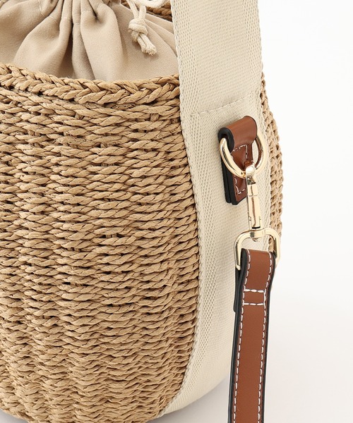 「one after another NICE CLAUP」 かごバッグ FREE アイボリー レディース_画像4