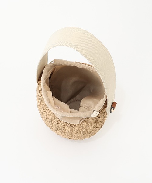 「one after another NICE CLAUP」 かごバッグ FREE アイボリー レディース_画像9