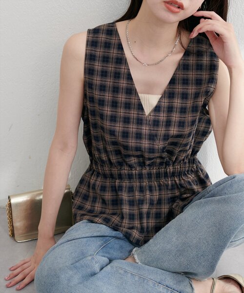 UJOHウジョー コットンビスチェ　カシュクール UJOH(ウジョー) 別注slit sleeve shirts/スリットスリーブシャツ