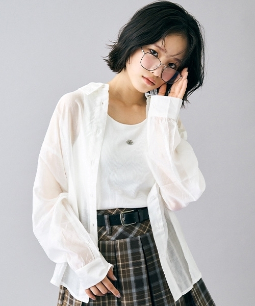 LOVETOXIC アンサンブル インナーつきシアーシャツ キッズ 子供服