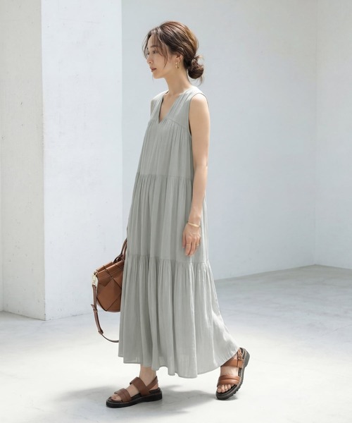 STYLE DELI（スタイルデリ） ワンピース 「LUXE」楊柳ティアードサマー