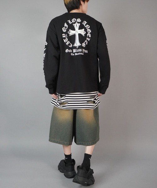 「SPINNS」 デニムハーフパンツ M ブラック系その他 メンズ_画像9