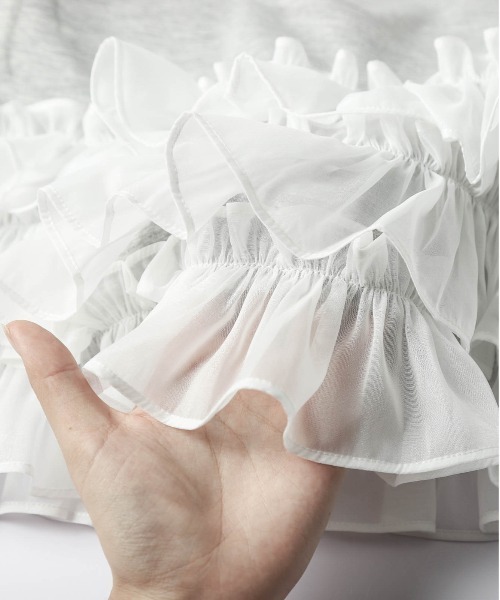 tシャツ ティアードフリルヘムトップス レディース : ZOZOTOWN Yahoo