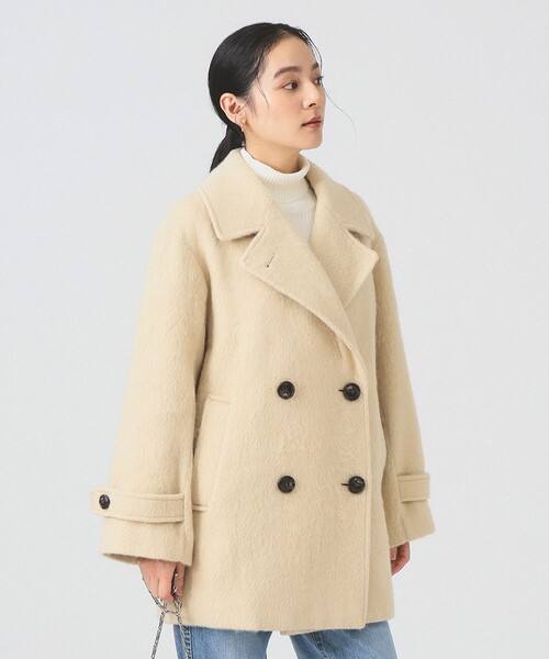 Ray BEAMS（レイ ビームス） コート アウター シャギー ダブル ハーフ