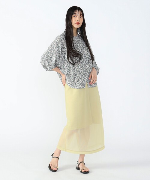 「BEAMS HEART」 ドルマンスリーブブラウス FREE オフホワイト レディース_画像4