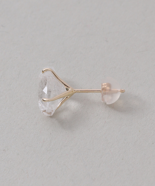 ピアス クラッシュクォーツピアス K10（両耳） レディースの画像