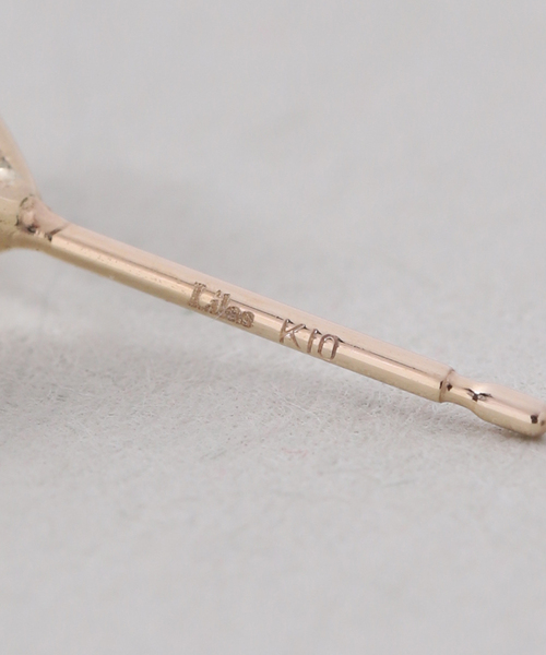 ピアス クラッシュクォーツピアス K10（両耳） レディースの画像