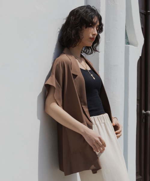 「DOUX ARCHIVES」 テーラードジャケット FREE アイボリー レディース_画像9