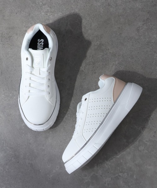 K-SWISS（ケースイス） スニーカー レディース 厚底 メタルライン