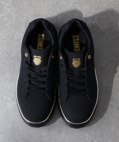 K-SWISS（ケースイス） スニーカー レディース 厚底 メタルライン