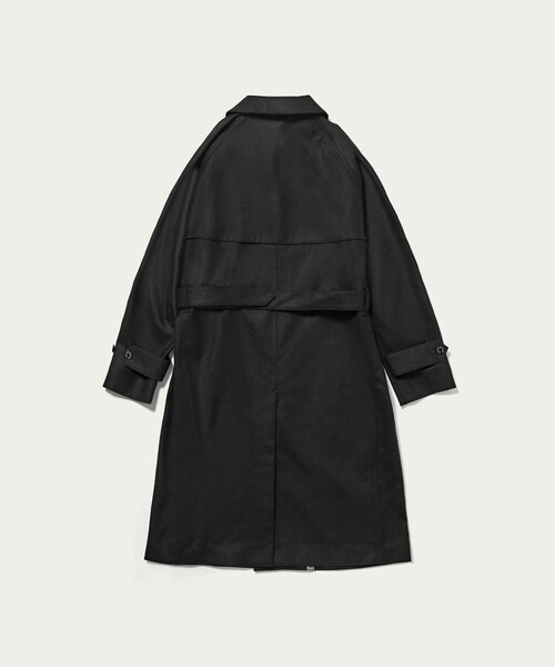 美品 マッキントッシュ 38 メンズ 英国製 トレンチコート 黒 マッキントッシュトレンチコート英国製ウールミドル丈ネイビーメンズ38