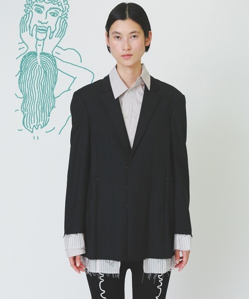 ジャケット テーラードジャケット invisible zip jacket レディース