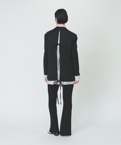 ジャケット テーラードジャケット 「soduk」invisible zip jacket レディースの画像