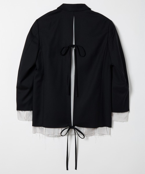 ジャケット テーラードジャケット 「soduk」invisible zip jacket レディースの画像