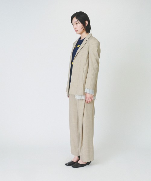 ジャケット テーラードジャケット 「soduk」invisible zip jacket レディースの画像