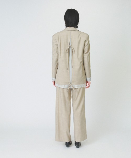 ジャケット テーラードジャケット 「soduk」invisible zip jacket レディースの画像