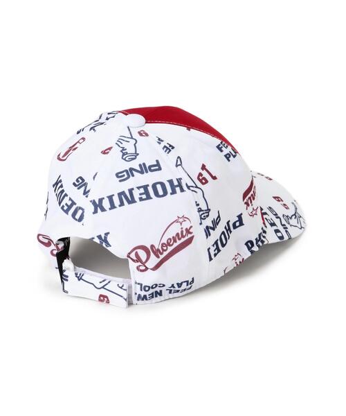 PING（ピン） キャップ 帽子 「PING APPAREL」Mr.PING総柄プリント