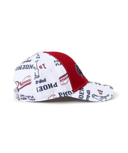 PING（ピン） キャップ 帽子 「PING APPAREL」Mr.PING総柄プリント