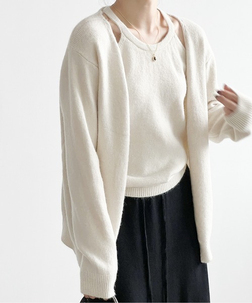 アンサンブル ニットキャミ＆カーディガン : ZOZOTOWN Yahoo!店 - 通販