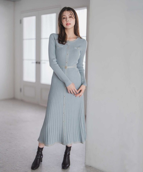 エムズグレイシー 42サイズ♡2025 ニットワンピース♡新品 エムズグレイシー 42サイズ♡2025 ニットワンピース♡新品